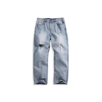 PEACEBIRD MEN Jeans Men Denim Light Blue, Batch 1