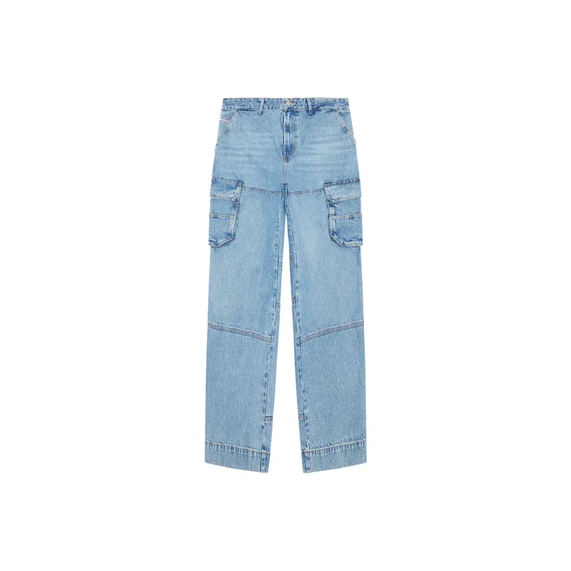 DIESEL D Fish Straight Leg Cargo Jeans-0