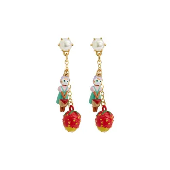 LES NEREIDES Gold Plated Clip On Earrings Women's Gold