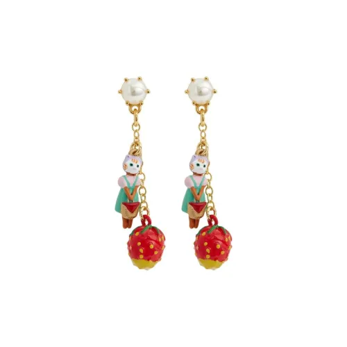 LES NEREIDES Gold Plated Clip On Earrings Women's Gold