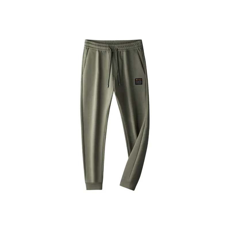HARSIINCN Knitted Sports Pants Men's Green-0
