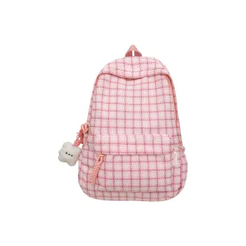 H YXIANG Cotton Linen Blend Backpack Women's Multicolor