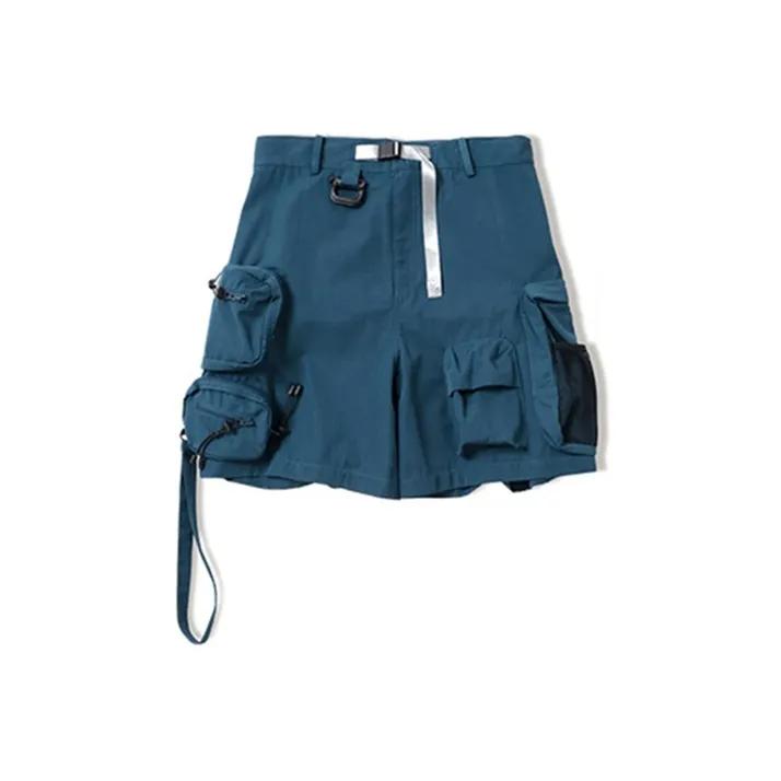 Umamiism Loose Fit Shorts Unisex Navy Blue-0