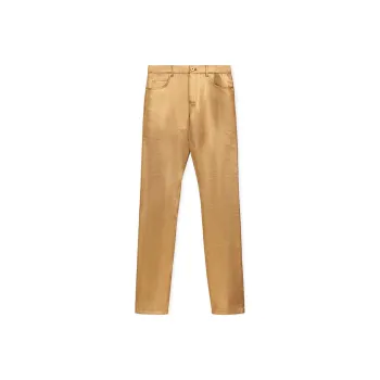 LOEWE SS25 Casual Pants Men's Gold