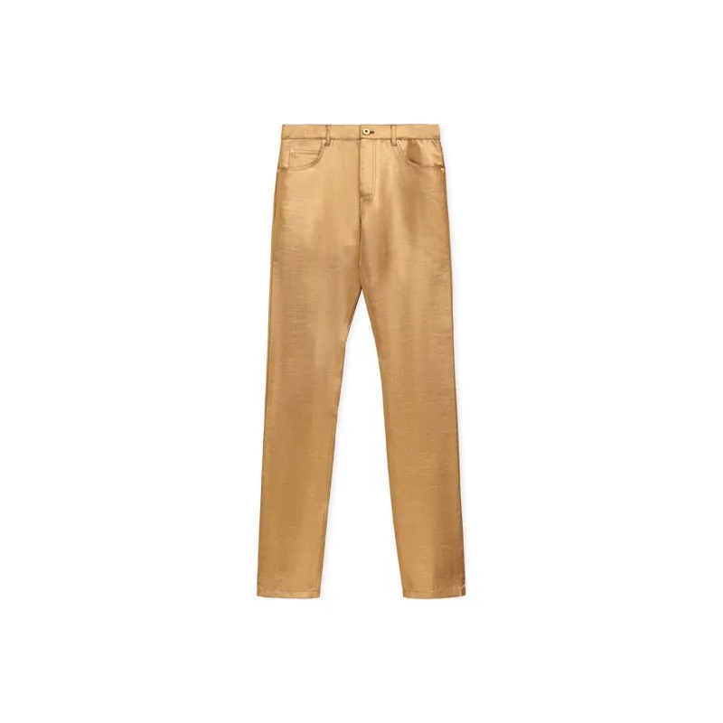 LOEWE SS25 Casual Pants Men's Gold-0
