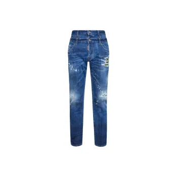 DSQUARED 2 Cool Guy Double Wasit Distressed Jeans