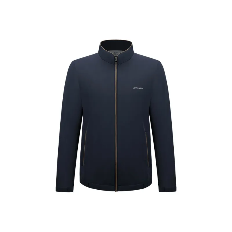 GY Goldlion Jackets Coats Men's Navy Blue-0