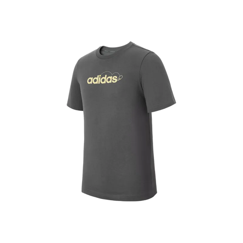 Adidas SS25 T Shirt Men's Dark Gray-0