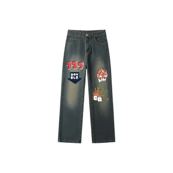 AFTER SCHOOL SPECIAL Jeans Unisex Vintage Blue