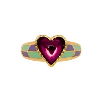 Oups! Desert Mystery Collection Plated 18K Gold Ring, Ring, Box Women's