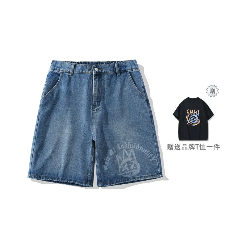 CULT OF INDIVIDUALITY Denim Shorts Unisex-6