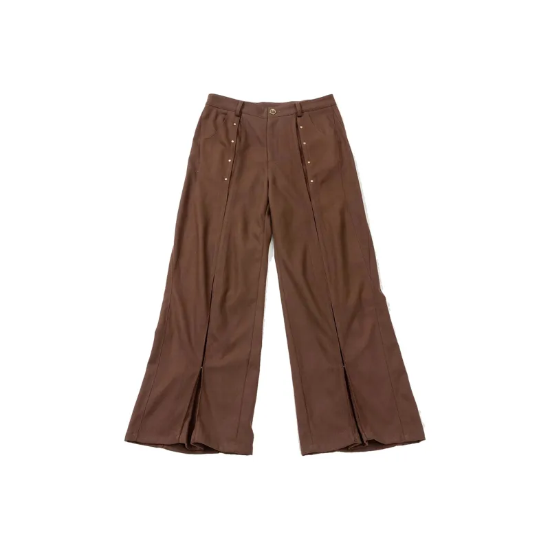 KADAKADA SUITE Casual Pants Unisex Dark Brown-0