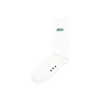 AUTRY Mid Calf Socks Unisex 1 Pack White