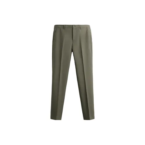 ZARA Suit Trousers Men Green