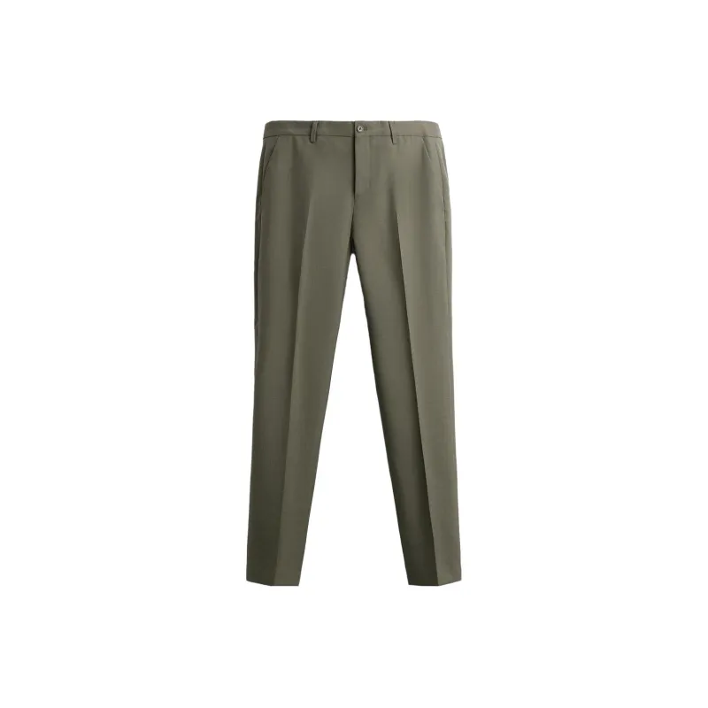 ZARA Suit Trousers Men Green-0