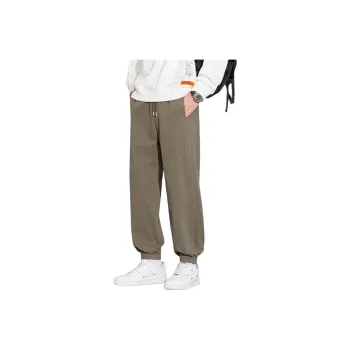 Tonlion Casual Pants Unisex Army Green