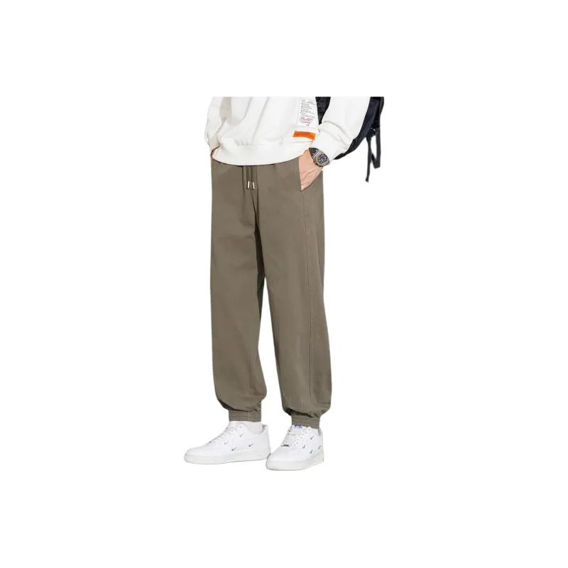 Tonlion Casual Pants Unisex Army Green-0