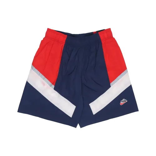 Nike Casual Shorts Men Deep Navy Blue/Pepper Red/White