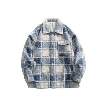PEIMENG Jackets Coats Unisex Sky Blue