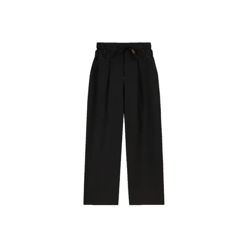 VOBA X TFBOYS 10th Anniversary Co branded Series Casual Pants Unisex Black-0