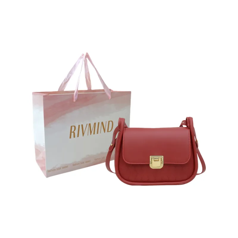 RIVMIND PU Crossbody Bag Regular Women's White/Black/Red/Brown/Green-10
