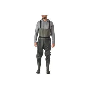 DECATHLON 100 Series Overalls Men's Dark Olive Green/Khaki Green