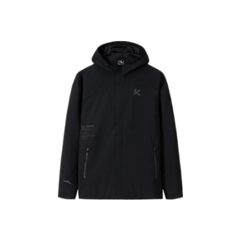Anta Basketball Collection Trench Coat Men's Basic Black-0