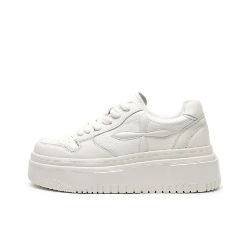 SUPEREDGE Cushioning, Impact Resistant, Abrasion Resistant Low Top Skateboard Shoes Women's White