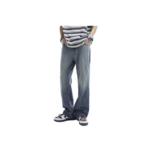 AHAH Jeans Loose Fit Men's Blue