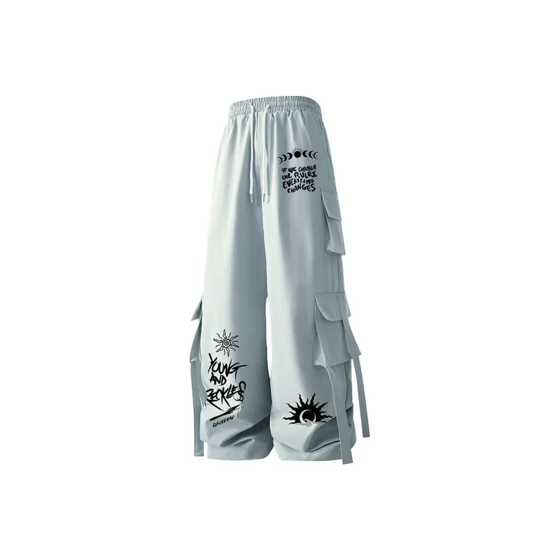 Qnxeey Casual Pants Unisex-7