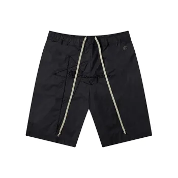 RICK OWENS X Champion Logo Embroidered Nylon Shorts