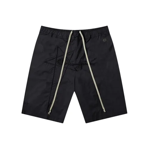 RICK OWENS X Champion Logo Embroidered Nylon Shorts