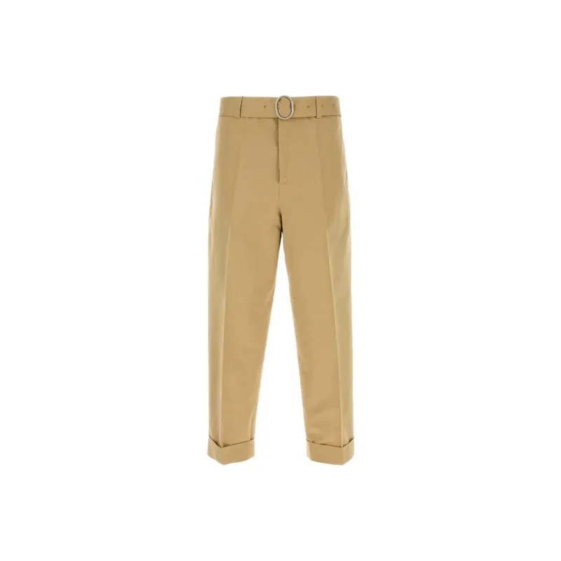 JIL SANDER Belted Chinos-0