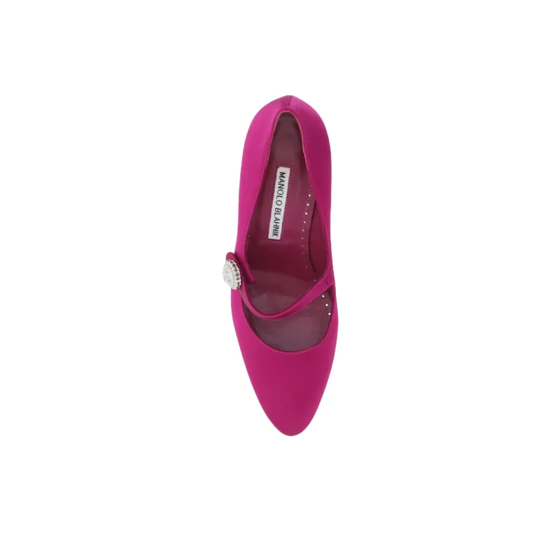 MANOLO BLAHNIK Slim Heel High Heels 7cm Women's Pink-4