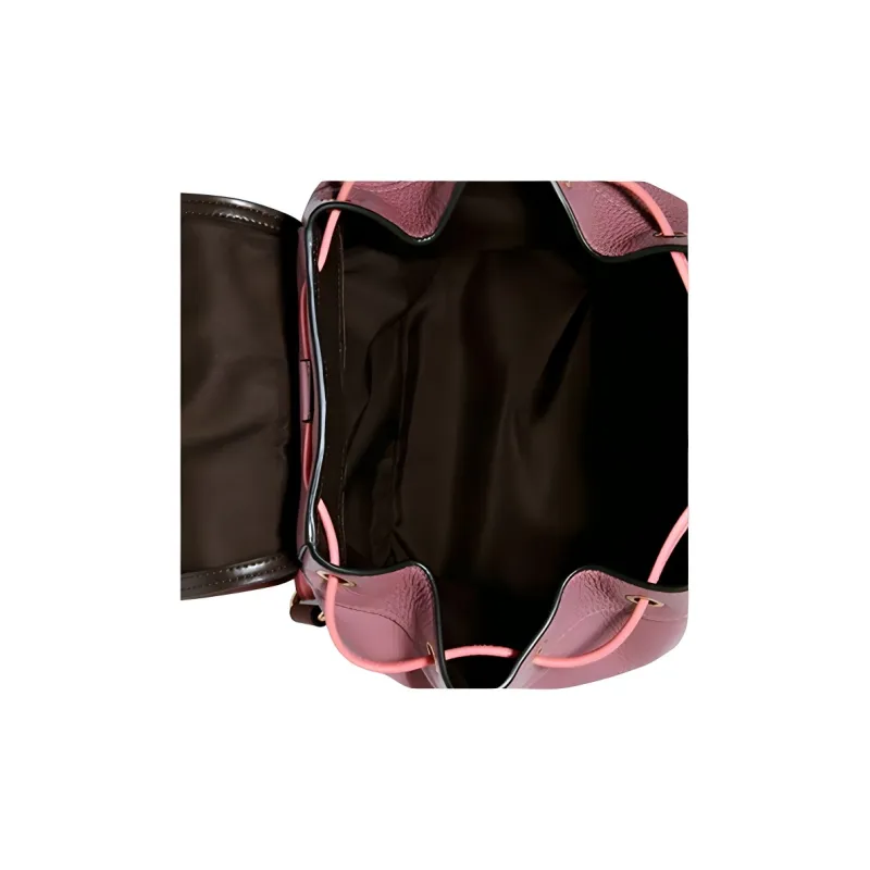 COACH Jes Leather Backpack Medium Size Women's Pink Multicolor-2