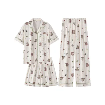 XIAFENYAN Pajama Set Women's Apricot