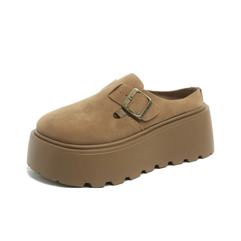 Dawei's House Rubber Sole Slip Resistant Antibacterial Closed Toe Slippers Women's-7