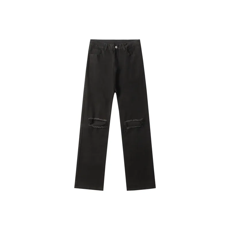 Michael Rock Jeans Unisex Black-0