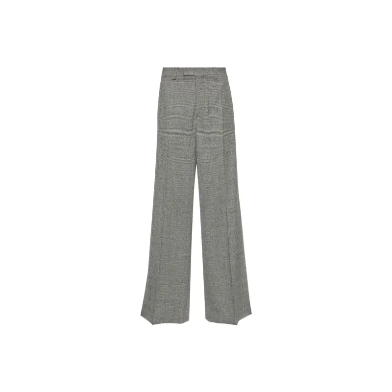 Vetements Prince Of Wales Wide leg Trousers-0