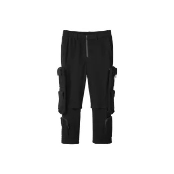 NORVINCY Western Outdoor Tactical Black Warrior Knitted Fabric Casual Pants Men's