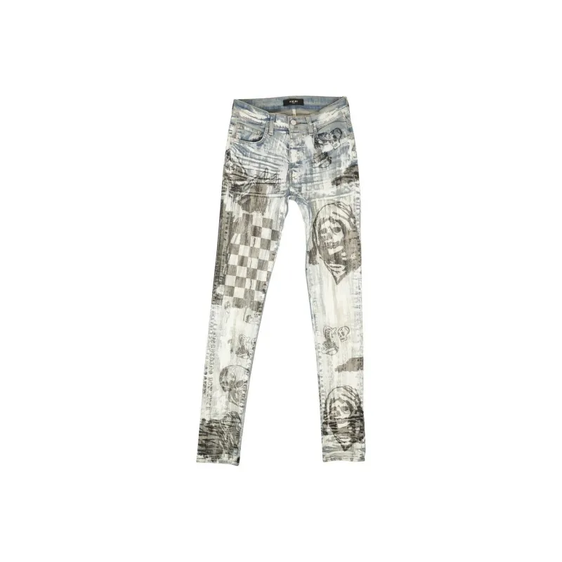AMIRI Wes Lang Sketch Straight Fit Jeans-0
