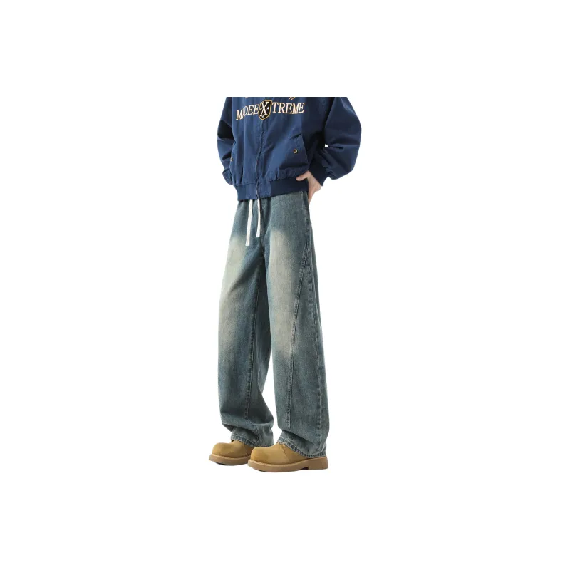 WARNING LIGHT Jeans Unisex Black-7