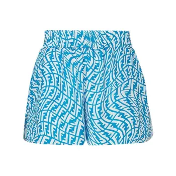 FENDI Ff Vertigo Silk Bermuda Shorts