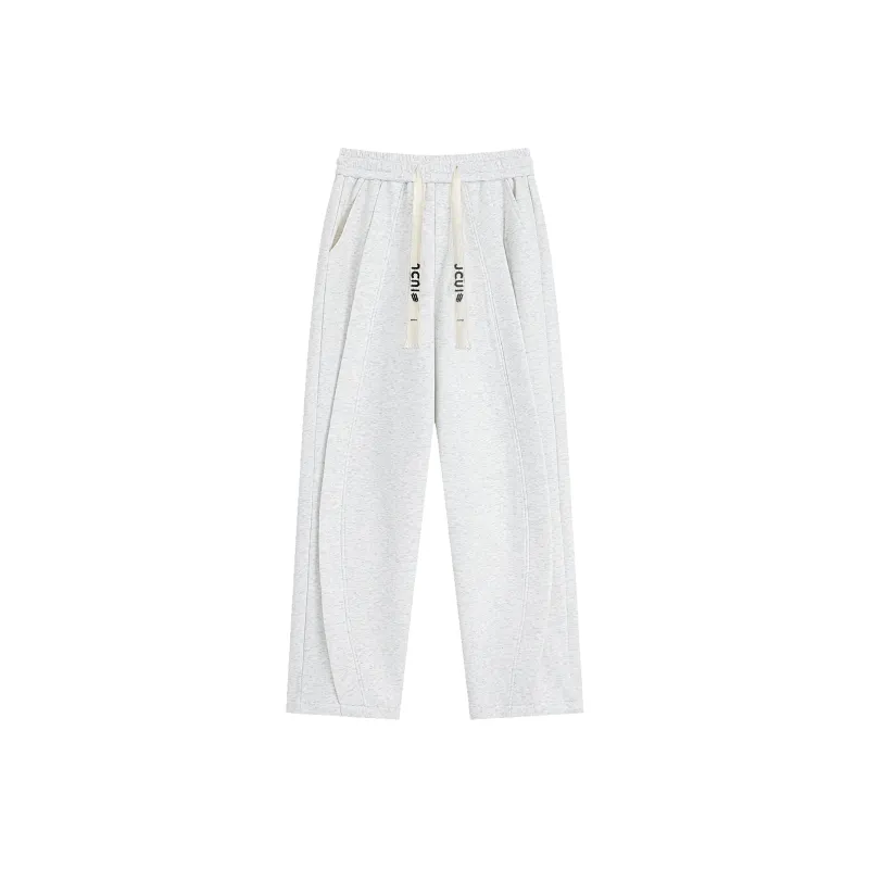 JCUI Casual Pants Unisex Apricot-8