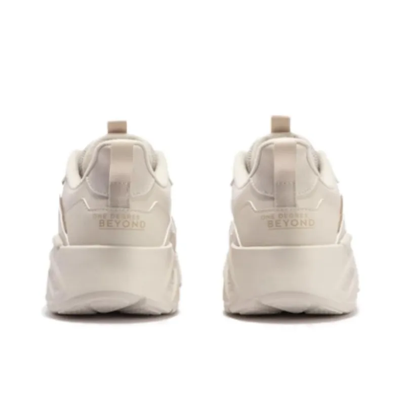 361° Anti Slip Wear Resistant Low Top Running Shoes Men's Beige Yellow-3