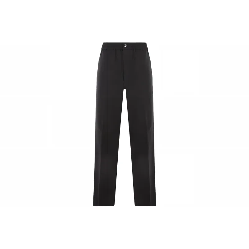Ami Paris High Waist Straight Leg Trousers-0