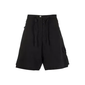 STONE ISLAND Speckled cotton Bermuda Shorts