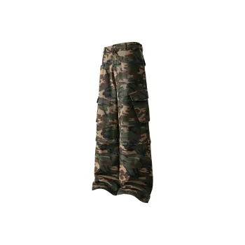 Ghost Mask Cargo Pants Unisex Camouflage
