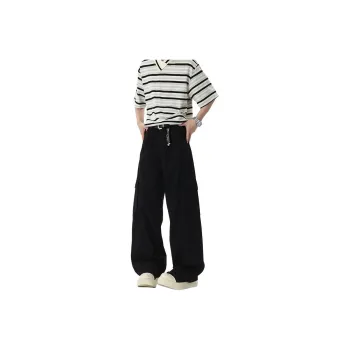 ALI THE FOX Jeans Unisex Washed Out Black