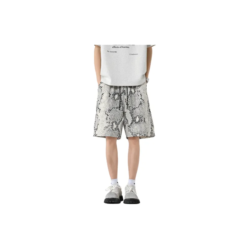 OASISVR Casual Shorts Unisex Python Print-0